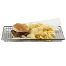 Tablecraft 10523 Rectangular Serving Basket - 14"L x 7"W x 1"H, Stainless Steel Wire thumbnail 9