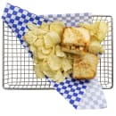 Tablecraft 10524 Rectangular Serving Basket - 12"L x 8"W x 1 1/2"H, Stainless Steel Wire thumbnail 7