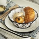 Tablecraft 10534 6" Round Serving Basket - Metal, Black thumbnail 12