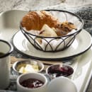 Tablecraft 10534 6" Round Serving Basket - Metal, Black thumbnail 13