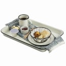 Tablecraft 10534 6" Round Serving Basket - Metal, Black thumbnail 7
