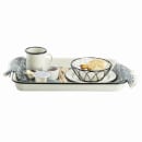 Tablecraft 10534 6" Round Serving Basket - Metal, Black thumbnail 8