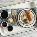 Tablecraft 10534 6" Round Serving Basket - Metal, Black thumbnail 9