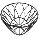 Tablecraft 10536 Oval Serving Basket - 9"L x 6"W x 2 1/2"H, Metal, Black thumbnail 4