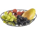 Tablecraft 10536 Oval Serving Basket - 9"L x 6"W x 2 1/2"H, Metal, Black thumbnail 6
