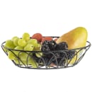Tablecraft 10536 Oval Serving Basket - 9"L x 6"W x 2 1/2"H, Metal, Black thumbnail 7
