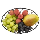 Tablecraft 10536 Oval Serving Basket - 9"L x 6"W x 2 1/2"H, Metal, Black thumbnail 9