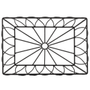 Tablecraft 10537 Rectangular Serving Basket - 9"L x 6"W x 2 1/2"H, Metal, Black thumbnail 3