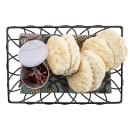 Tablecraft 10537 Rectangular Serving Basket - 9"L x 6"W x 2 1/2"H, Metal, Black thumbnail 7