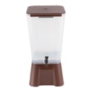 Tablecraft 1054 5 gal Beverage Dispenser - Plastic Container, Brown Base thumbnail 2