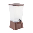 Tablecraft 1054 5 gal Beverage Dispenser - Plastic Container, Brown Base thumbnail 3