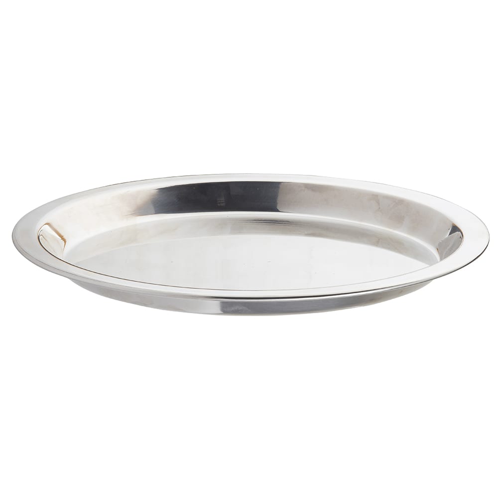 Tablecraft 10547 9 1/8" Round Pie Pan - Stainless Steel