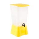 Tablecraft 1055 5 gal Beverage Dispenser - Plastic Container, Yellow Base thumbnail 2