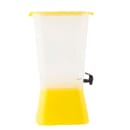Tablecraft 1055 5 gal Beverage Dispenser - Plastic Container, Yellow Base thumbnail 3