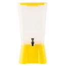 Tablecraft 1055 5 gal Beverage Dispenser - Plastic Container, Yellow Base thumbnail 4