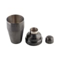 Tablecraft 10552 18 oz Stainless Bar Cocktail Shaker Set, Black thumbnail 2