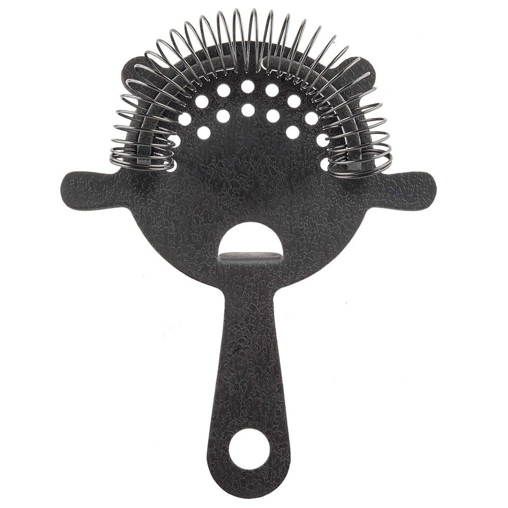 Tablecraft 10556 6" 4 Prong Strainer - Stainless Steel, Black
