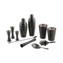 Tablecraft 10561 1 oz & 1 1/2 oz Japanese Jigger - Stainless Steel, Black thumbnail 4