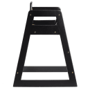 Tablecraft 10624 29 1/2" Stackable Wood High Chair w/ Waist Strap, Black thumbnail 3