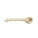 Tablecraft 10638 1 oz Solid Portion Spoon w/ Short Handle - Polycarbonate, Beige thumbnail 2