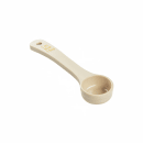 Tablecraft 10638 1 oz Solid Portion Spoon w/ Short Handle - Polycarbonate, Beige thumbnail 3
