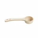 Tablecraft 10642 2 oz Solid Portion Spoon w/ Short Handle - Polycarbonate, Beige thumbnail 2