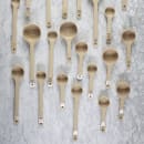 Tablecraft 10642 2 oz Solid Portion Spoon w/ Short Handle - Polycarbonate, Beige thumbnail 4