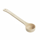 Tablecraft 10645 2 oz Perforated Portion Spoon w/ Long Handle - Polycarbonate, Beige thumbnail 3
