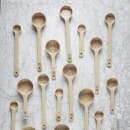 Tablecraft 10649 3 oz Perforated Portion Spoon w/ Long Handle - Polycarbonate, Beige thumbnail 4