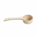 Tablecraft 10650 4 oz Solid Portion Spoon w/ Short Handle - Polycarbonate, Beige thumbnail 2