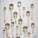 Tablecraft 10658 8 oz Solid Portion Spoon w/ Short Handle - Polycarbonate, Beige thumbnail 4