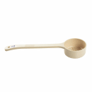 Tablecraft 10661 8 oz Perforated Portion Spoon w/ Long Handle - Polycarbonate, Beige thumbnail 2
