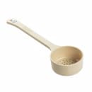 Tablecraft 10661 8 oz Perforated Portion Spoon w/ Long Handle - Polycarbonate, Beige thumbnail 3