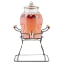 Tablecraft 10699 2 Gallon Round Glass Beverage Dispenser - Clear thumbnail 5