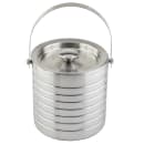 Tablecraft 10700 1 7/10 qt Ice Bucket - Stainless Steel, Brushed Finish thumbnail 3