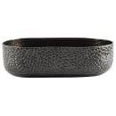 Tablecraft 10702 64 oz Oval Serving Bowl - 9 1/4"L x 6 3/8"W x 2 5/8", Aluminum, Black Crackle thumbnail 2