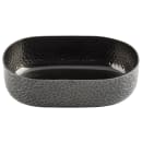 Tablecraft 10702 64 oz Oval Serving Bowl - 9 1/4"L x 6 3/8"W x 2 5/8", Aluminum, Black Crackle thumbnail 4