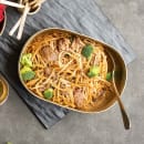 Tablecraft 10704 64 oz Oval Serving Bowl - 9 1/4"L x 6 3/8"W x 2 5/8", Aluminum, Gold Crackle thumbnail 5