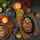 Tablecraft 10709 Rectangular Fajita Serving  Board - 18 1/2" x 8 3/4", Acacia Wood thumbnail 12