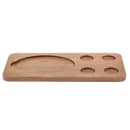 Tablecraft 10709 Rectangular Fajita Serving  Board - 18 1/2" x 8 3/4", Acacia Wood thumbnail 3