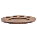 Tablecraft 10710 Oval Fajita Serving Board - 17" x 12 1/4", Acacia Wood thumbnail 4