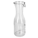 Tablecraft 10717 36 oz Carafe w/ Plastic Lid - Polycarbonate, Clear thumbnail 3