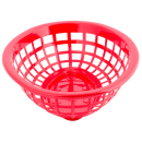 Tablecraft 1071R Oval Side Order Basket, 7 3/4 x 5 1/2 x 1 7/8", Red thumbnail 3