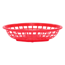 Tablecraft 1071R Oval Side Order Basket, 7 3/4 x 5 1/2 x 1 7/8", Red thumbnail 4
