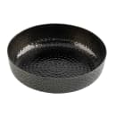 Tablecraft 10736 8 1/2" Round Platter - Aluminum, Black Crackle thumbnail 3