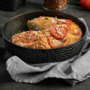 Tablecraft 10736 8 1/2" Round Platter - Aluminum, Black Crackle thumbnail 5