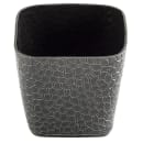 Tablecraft 10737 4" Square Snack Basket - Aluminum, Black thumbnail 2