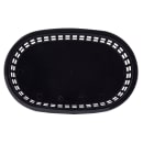 Tablecraft 1073BK Platter Basket - 9 1/4" x 6 " x 1 1/2", Polypropylene, Oval, Black thumbnail 4
