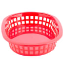 Tablecraft 1073R Platter Basket - 9 1/4" x 6 " x 1 1/2", Polypropylene, Oval, Red thumbnail 3