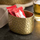 Tablecraft 10742 Oval Sugar Caddy - Aluminum, Gold thumbnail 3